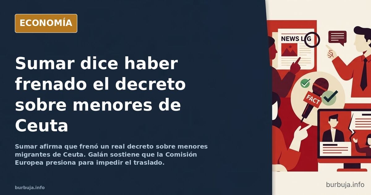 Sumar presume de frenar la devolución de forasteros en Ceuta