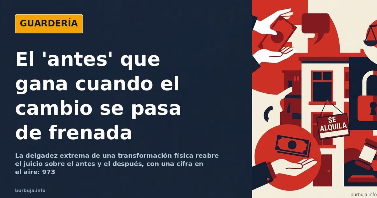Dos retratos contrapuestos de una persona, uno más lleno y otro más delgado, que ilustran el debate sobre la delgadez extrema