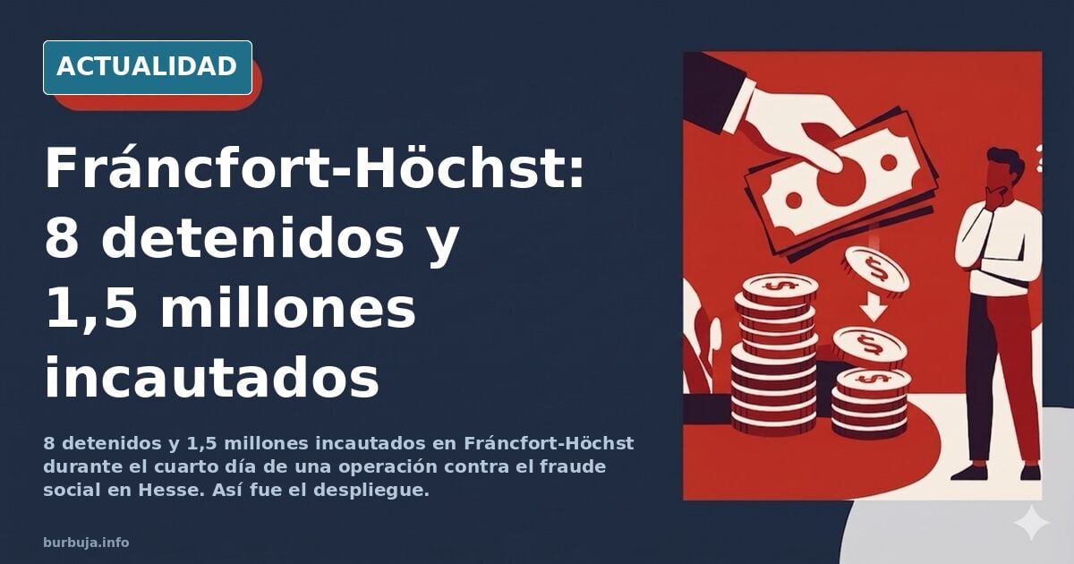 alemania,pura involucion ,Fráncfort – ¡ Otro golpe contra los defraudadores organizados de la asistencia social