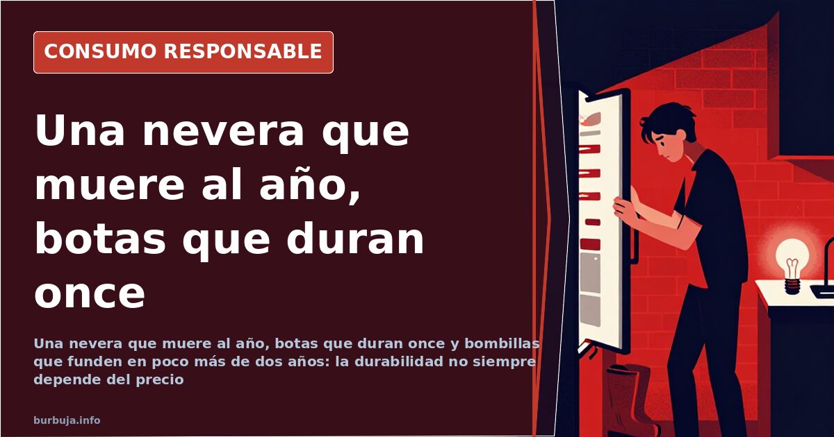 Electrodomésticos y calzado usados que ilustran la durabilidad desigual de los productos de consumo