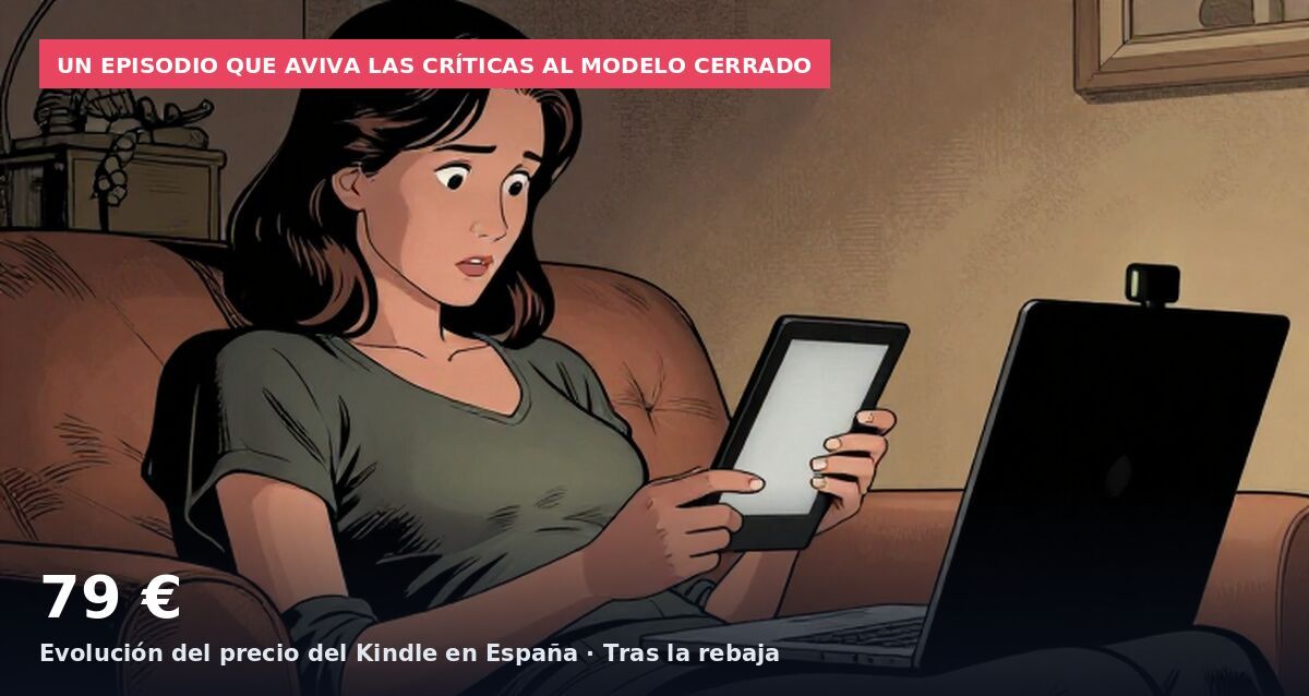 Un episodio que aviva las críticas al modelo cerrado: 79 € Evolución del precio del Kindle en España · Tras la rebaja