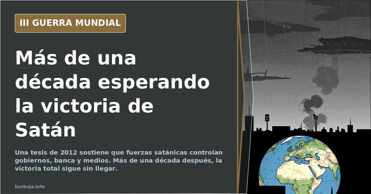 Ilustración desaturada de un globo terráqueo con siluetas de gobiernos y medios bajo un cielo gris