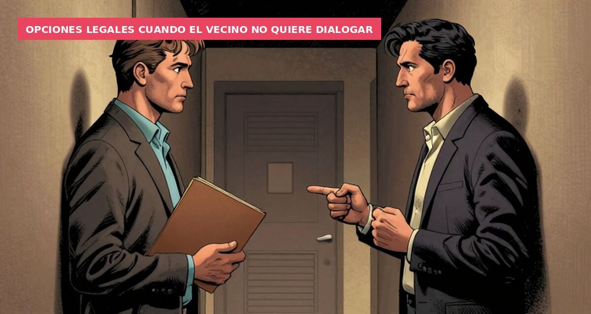 Opciones legales cuando el vecino no quiere dialogar