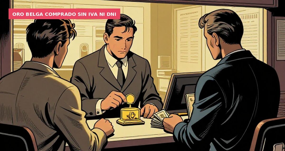 Oro belga comprado sin IVA ni DNI