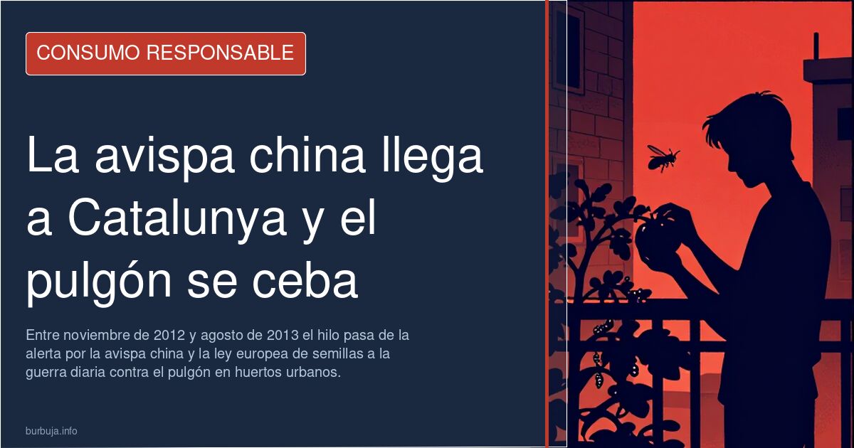 La avispa china llega a Catalunya y el pulgón se ceba