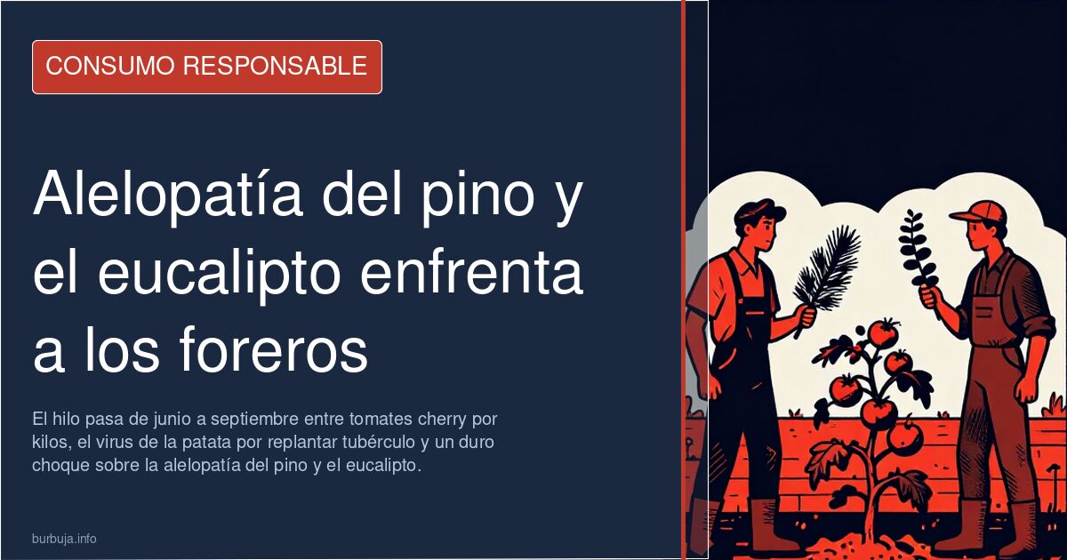Alelopatía del pino y el eucalipto enfrenta a los foreros