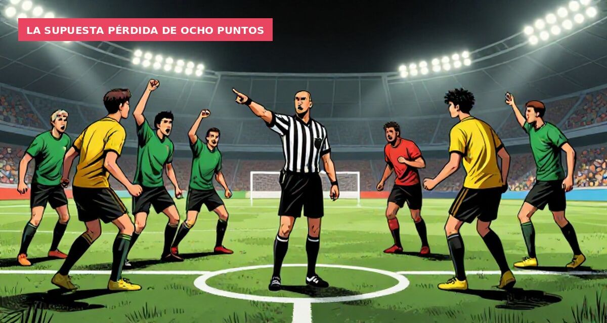 La supuesta pérdida de ocho puntos