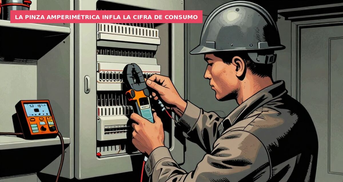 La pinza amperimétrica infla la cifra de consumo
