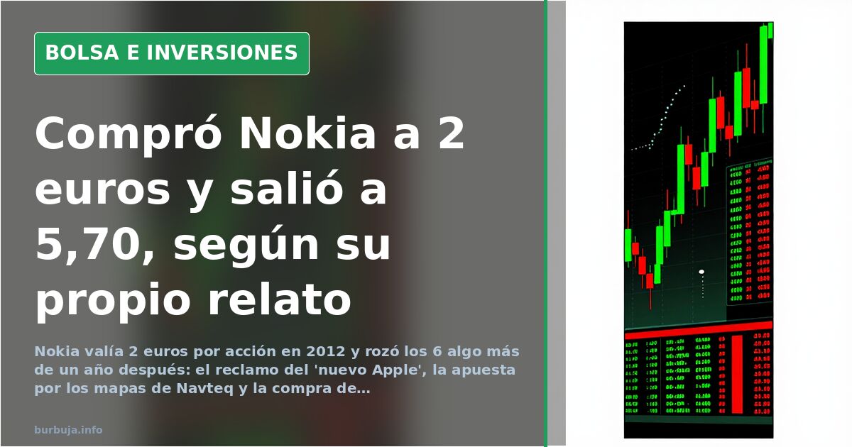 Nokia: from buying at €2 to selling at €5.70 with a leveraged CFD