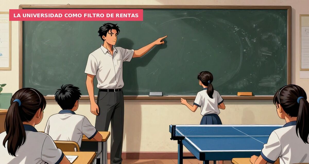 La universidad como filtro de rentas