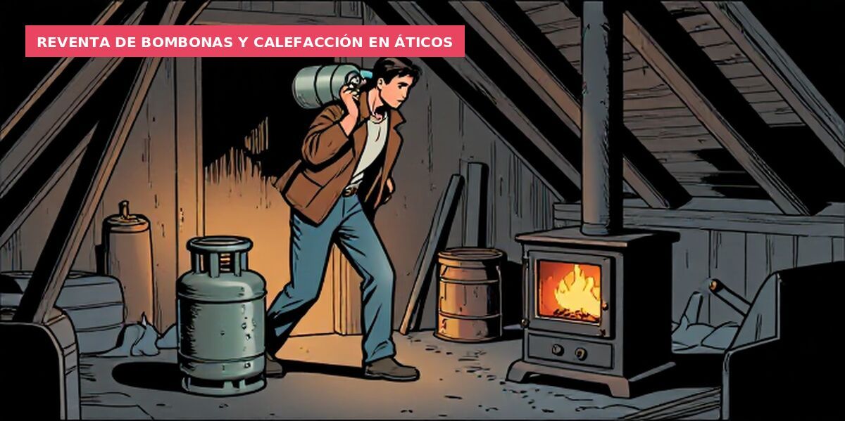 Reventa de bombonas y calefacción en áticos