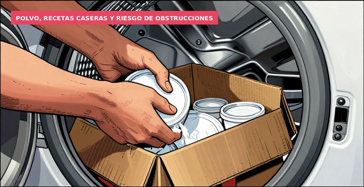 Polvo, recetas caseras y riesgo de obstrucciones