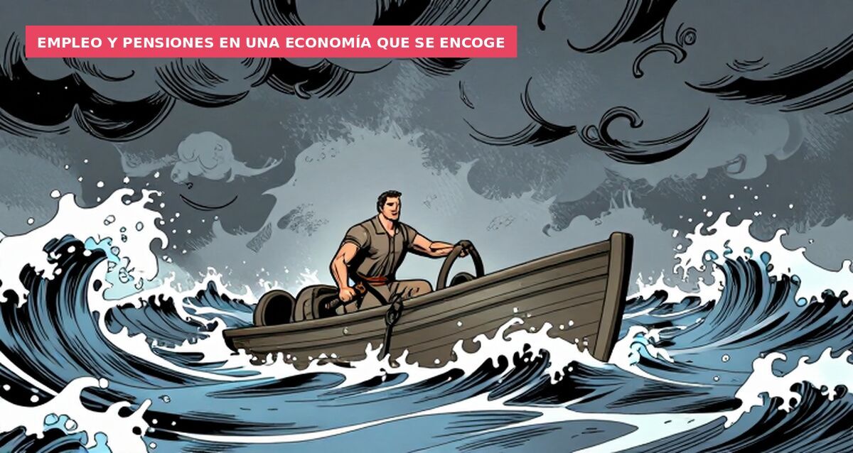 Empleo y pensiones en una economía que se encoge