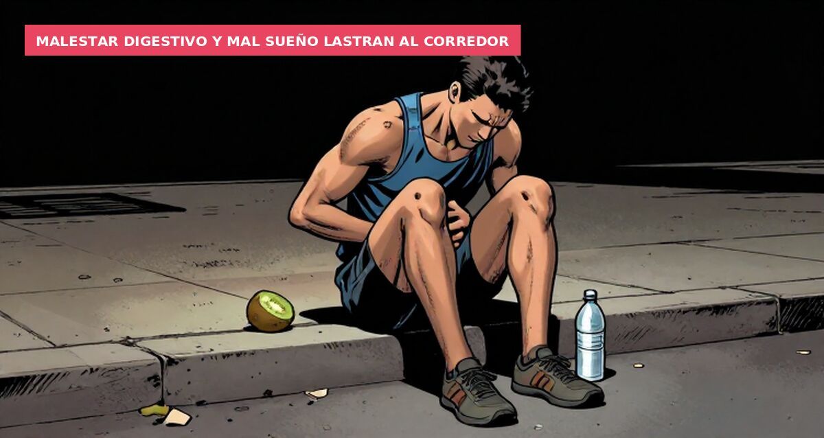 Malestar digestivo y mal sueño lastran al corredor