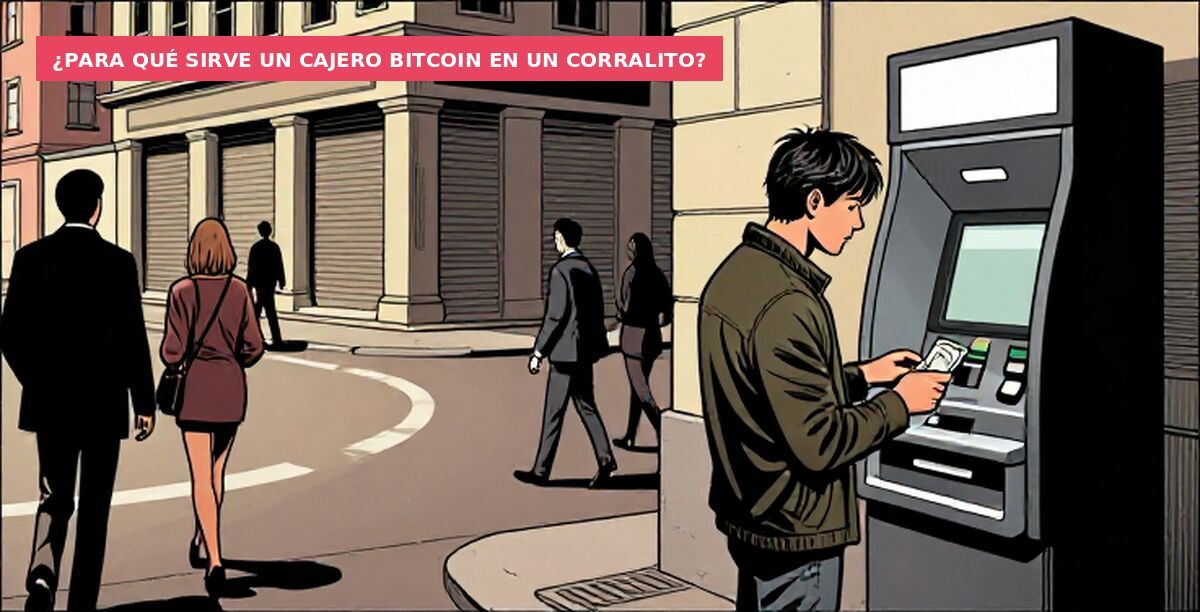 ¿Para qué sirve un cajero bitcoin en un corralito?