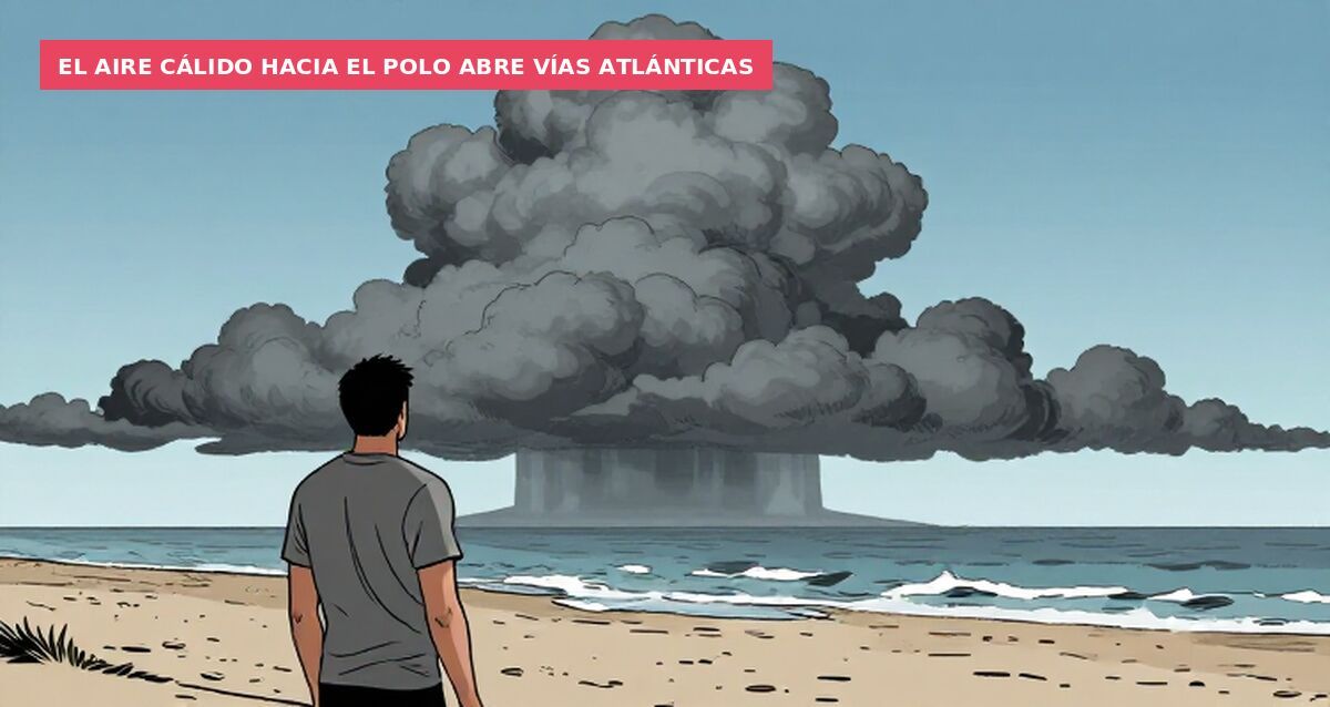 El aire cálido hacia el Polo abre vías atlánticas