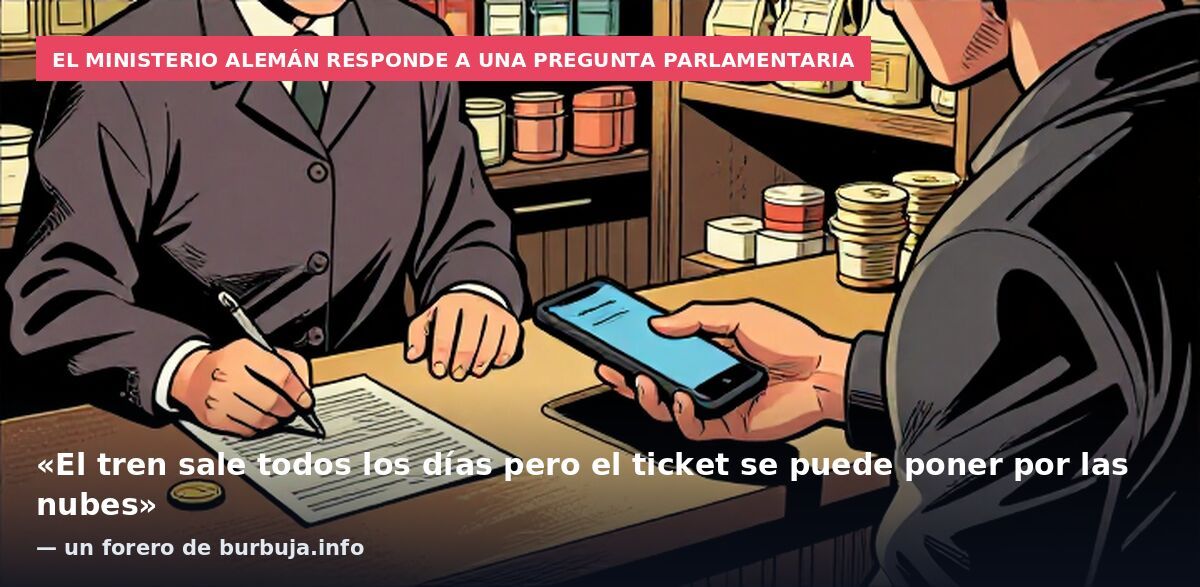 El ministerio alemán responde a una pregunta parlamentaria: «El tren sale todos los días pero el ticket se puede poner por las nubes» — un forero de burbuja.info