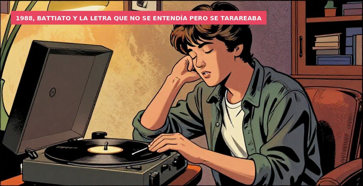 1988, Battiato y la letra que no se entendía pero se tarareaba