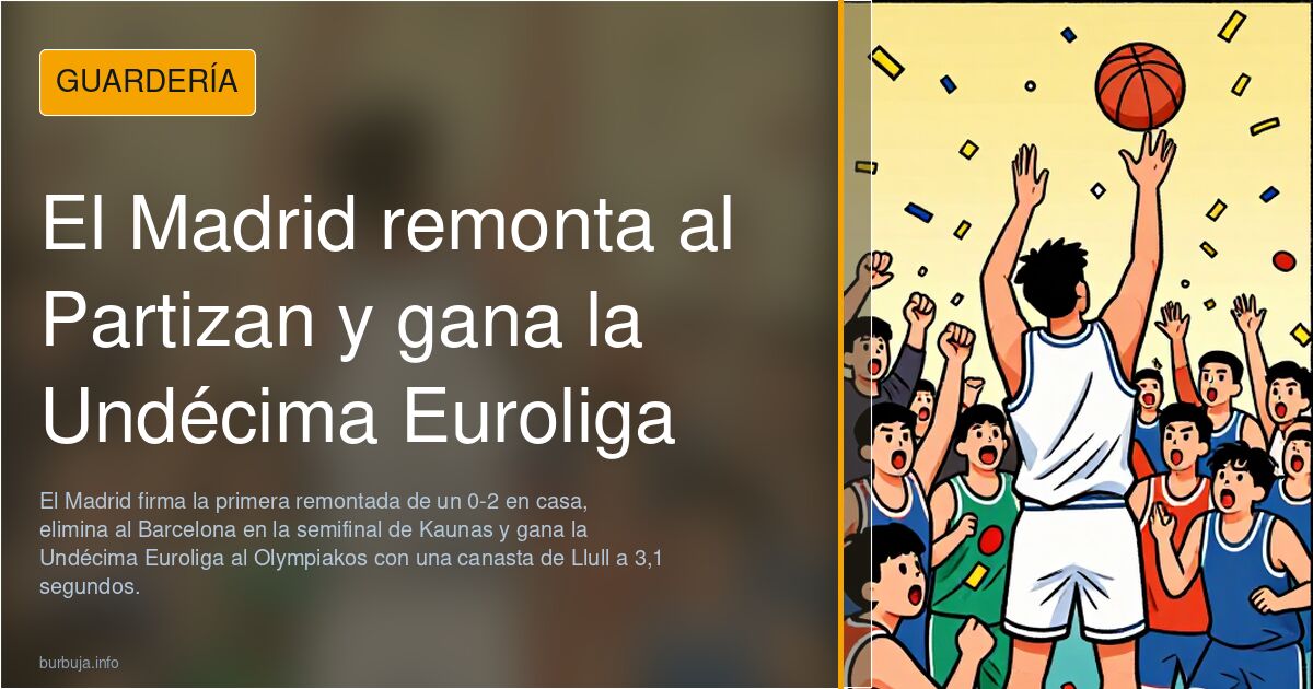 El Madrid remonta al Partizan y gana la Undécima Euroliga