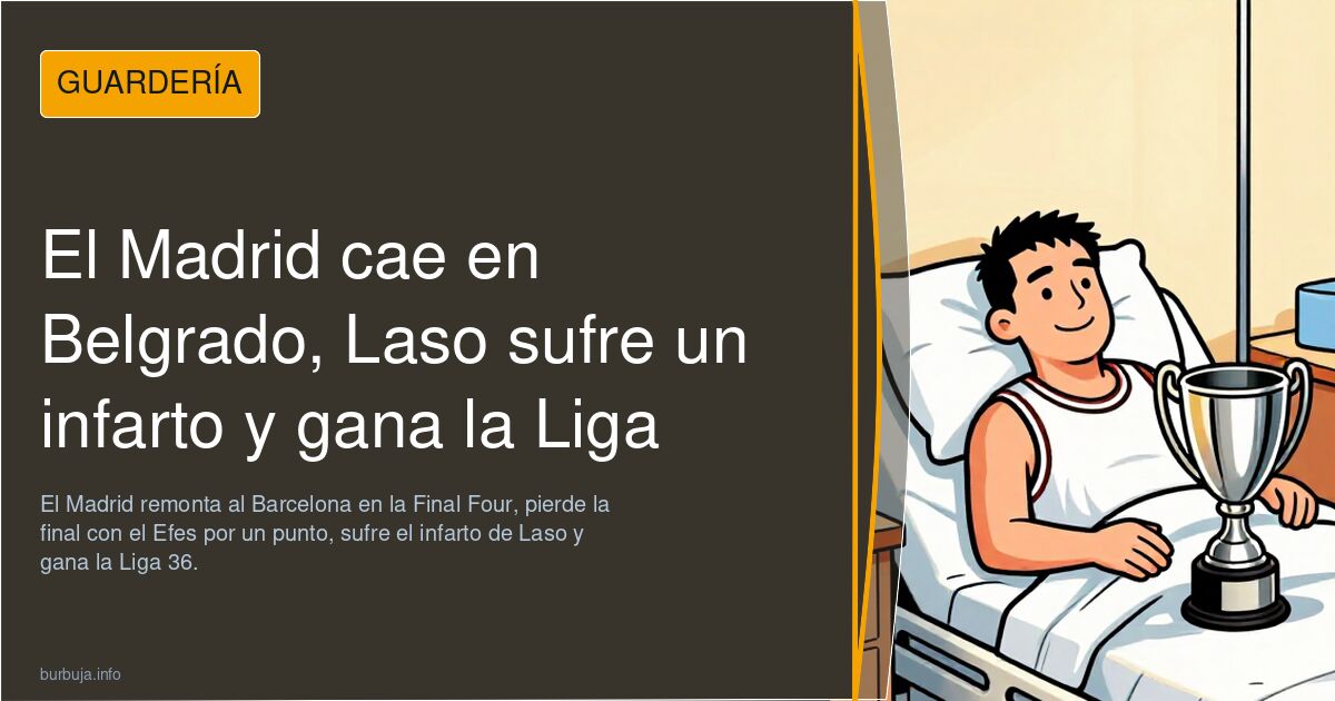 El Madrid cae en Belgrado, Laso sufre un infarto y gana la Liga
