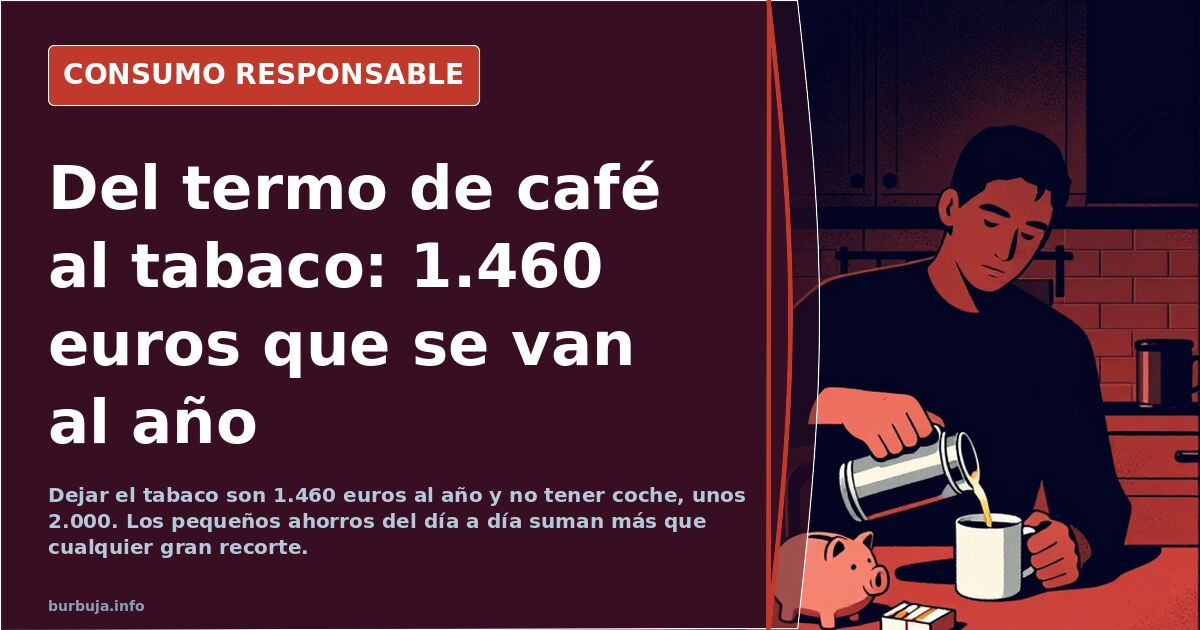 From coffee to cigarettes: small savings that add up to hundreds of euros a year