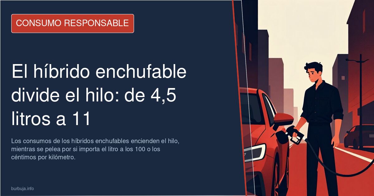 El híbrido enchufable divide el hilo: de 4,5 litros a 11