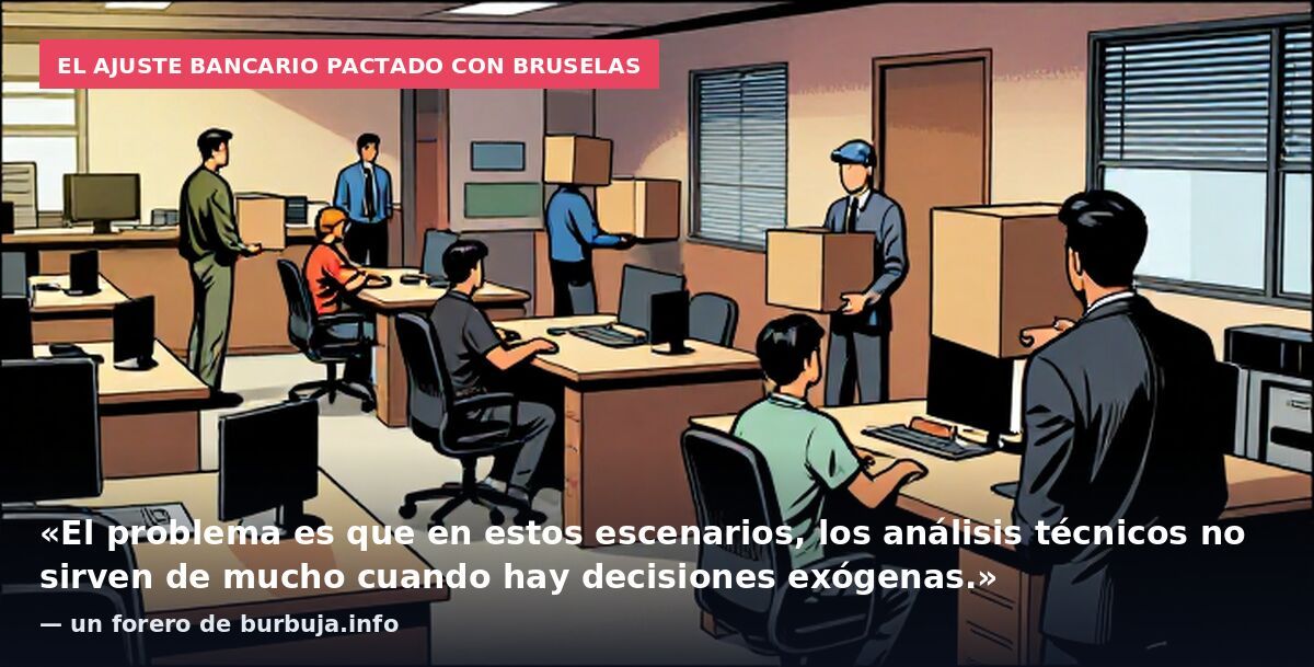 El ajuste bancario pactado con Bruselas: «El problema es que en estos escenarios, los análisis técnicos no sirven de mucho cuando hay decisiones exógenas.» — un forero de burbuja.info