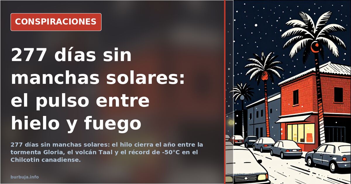 277 días sin manchas solares: el pulso entre hielo y fuego