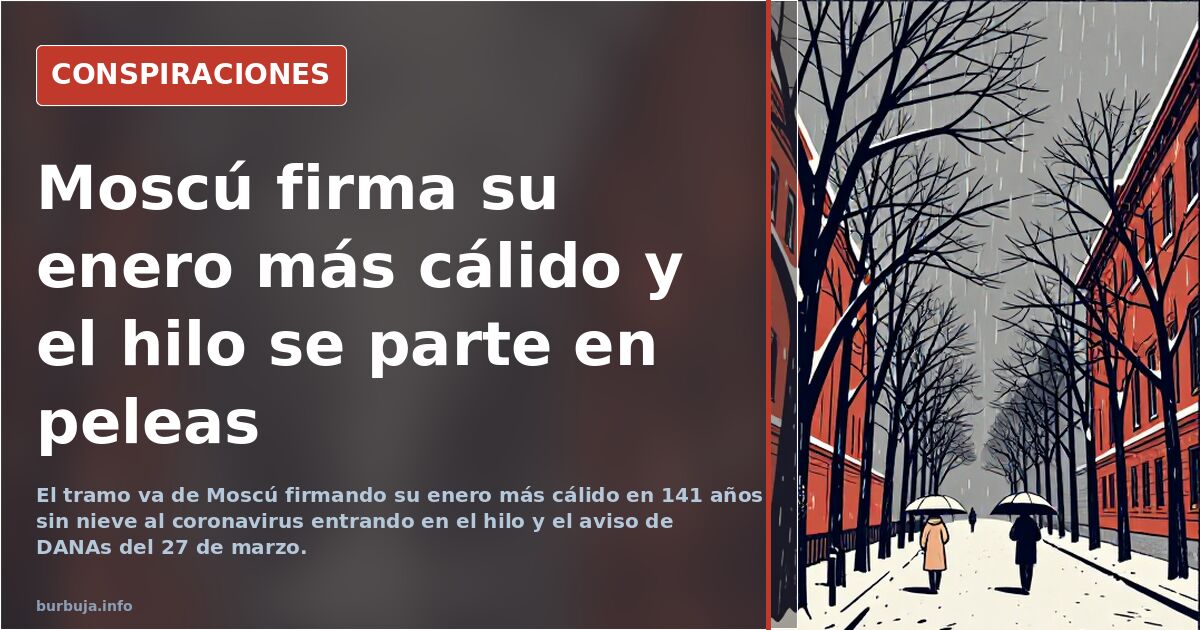 Moscú firma su enero más cálido y el hilo se parte en peleas