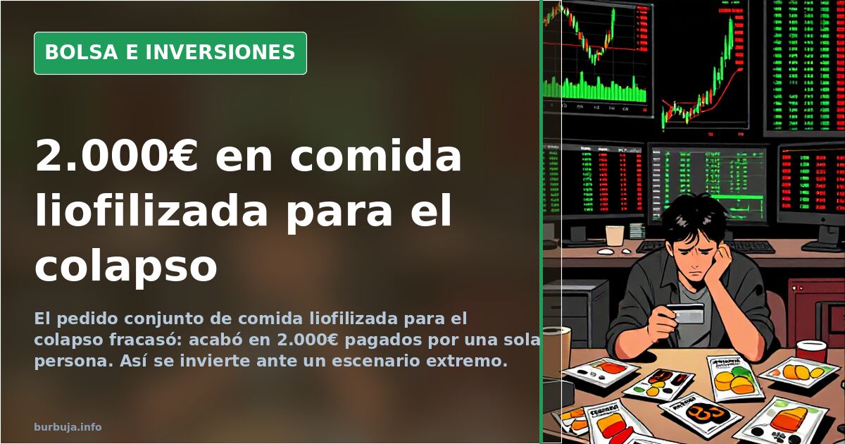 Gold, land, and €2,000 in food: investing for collapse