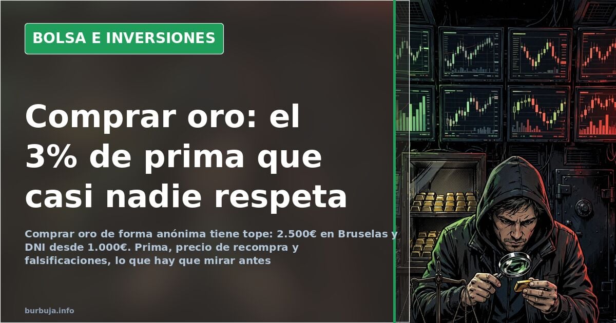 Gráfico de velas de cotización del oro en pantalla oscura junto a monedas de oro y una balanza de precisión