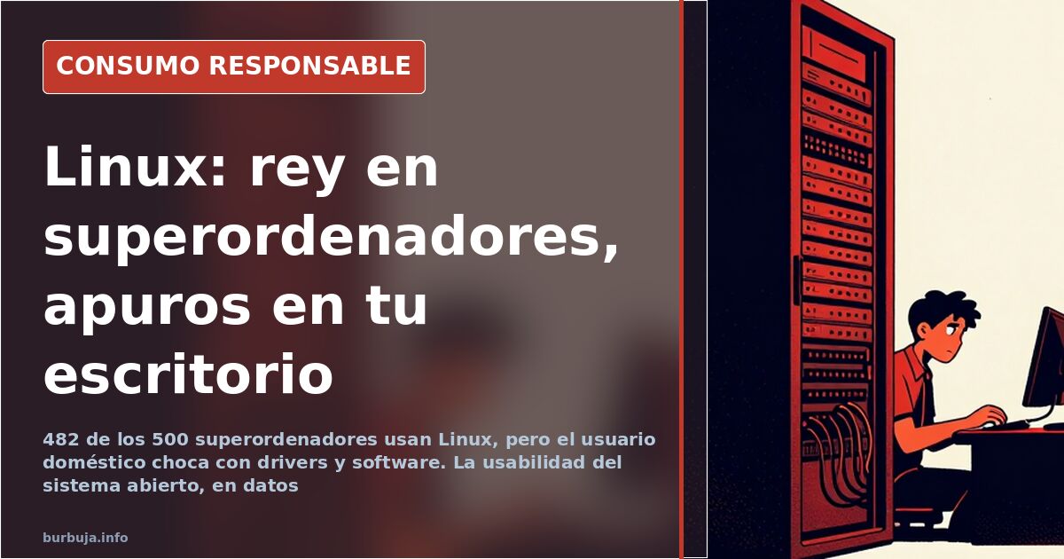 Terminal de Linux junto a un escritorio de Windows, ilustrando el debate sobre la usabilidad de los sistemas operativos