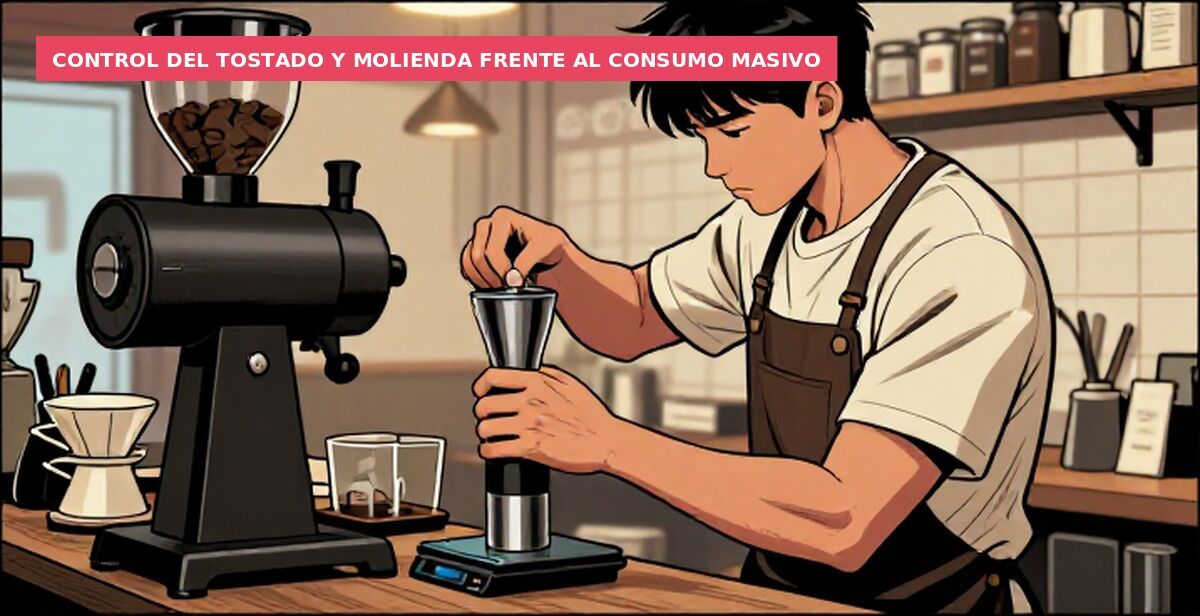 Control del tostado y molienda frente al consumo masivo