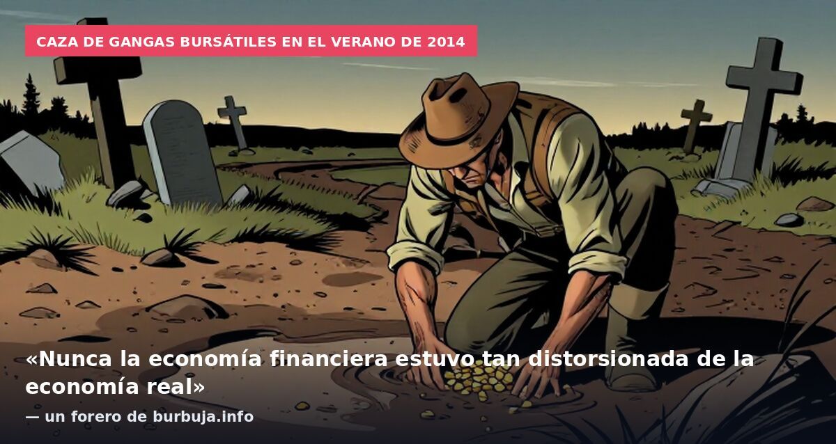 Caza de gangas bursátiles en el verano de 2014: «Nunca la economía financiera estuvo tan distorsionada de la economía real» — un forero de burbuja.info