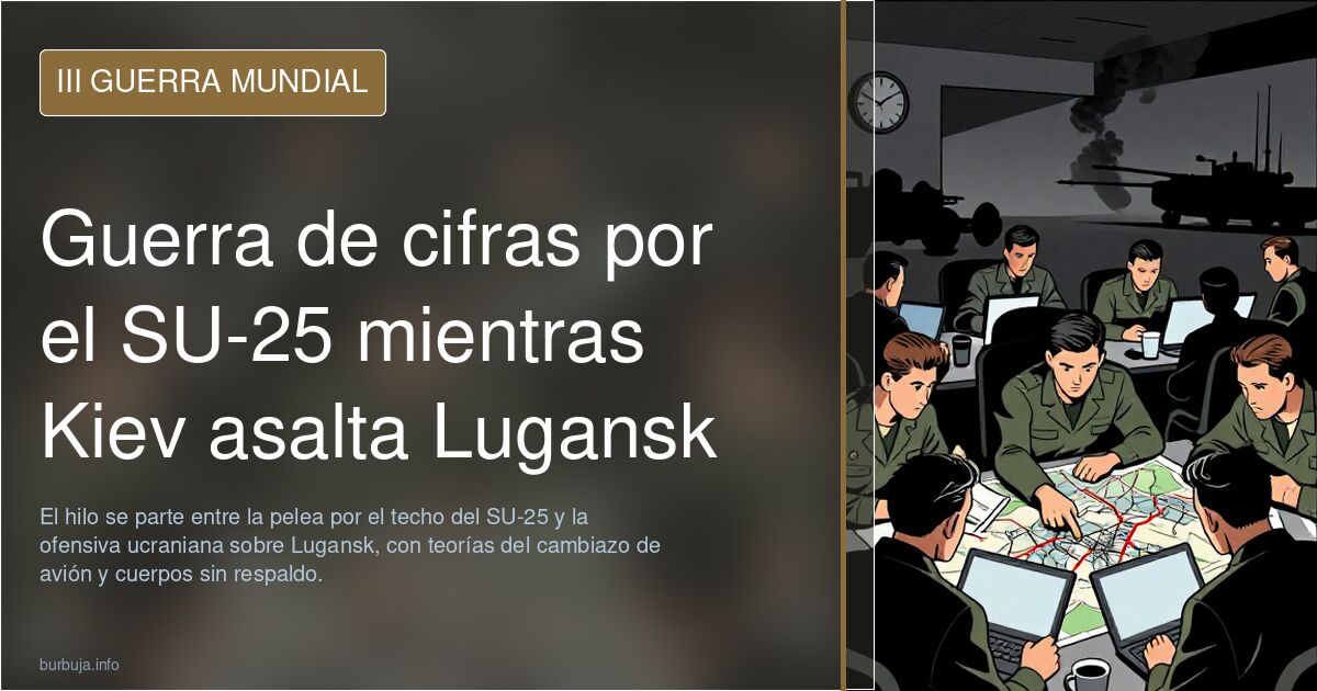 Guerra de cifras por el SU-25 mientras Kiev asalta Lugansk