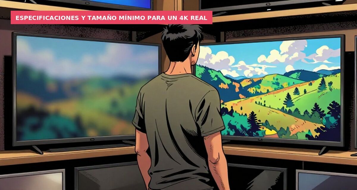 Especificaciones y tamaño mínimo para un 4K real