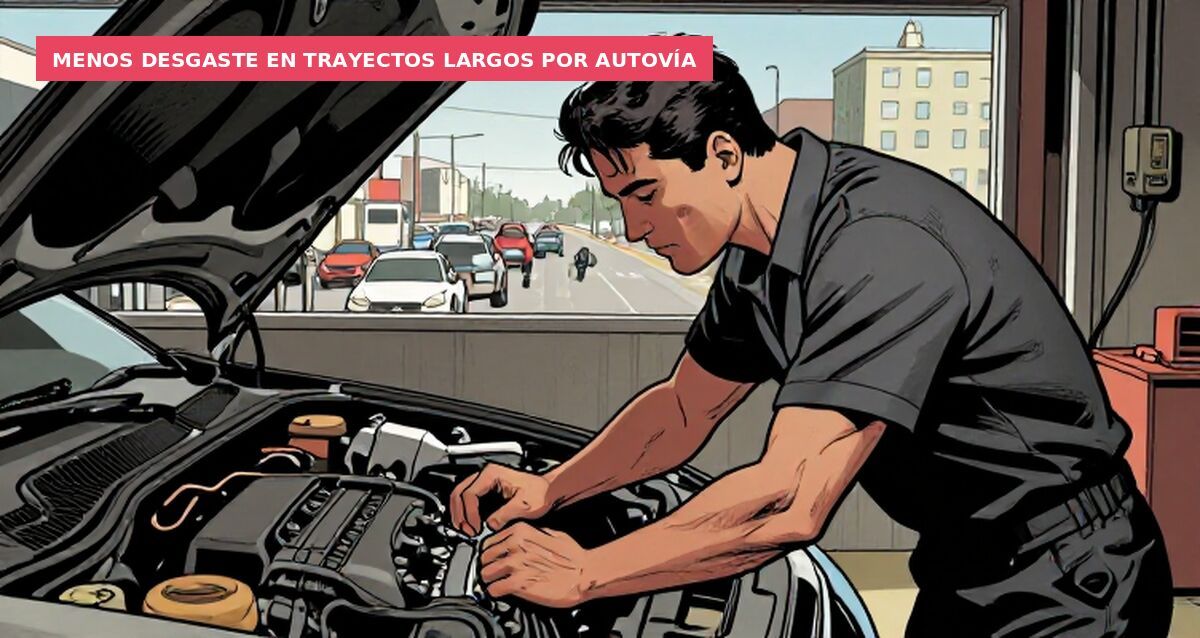 Menos desgaste en trayectos largos por autovía