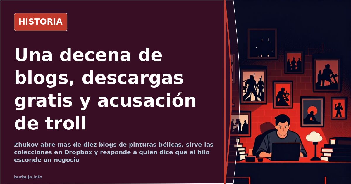 Una decena de blogs, descargas gratis y acusación de troll