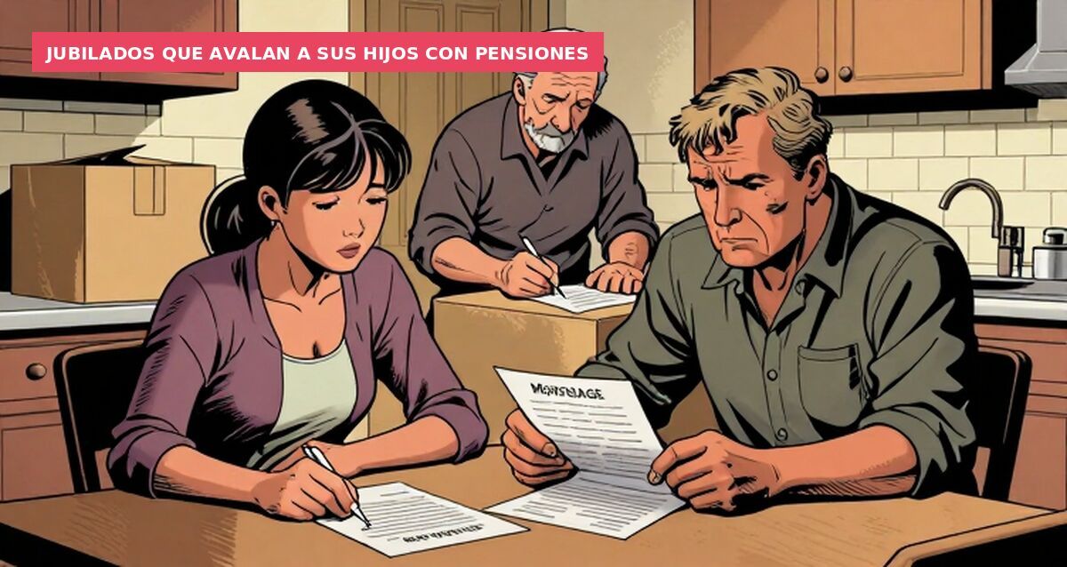 Jubilados que avalan a sus hijos con pensiones
