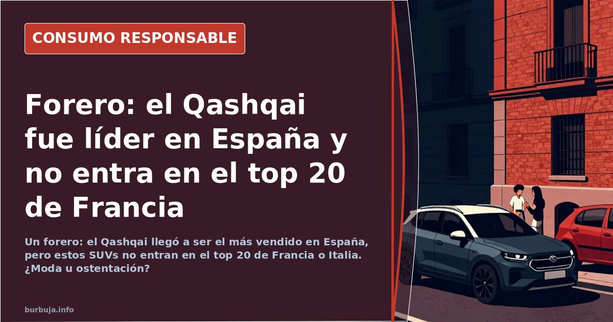 Forero: «Qashqai arrasa en España y no entra en top 20 de Francia»