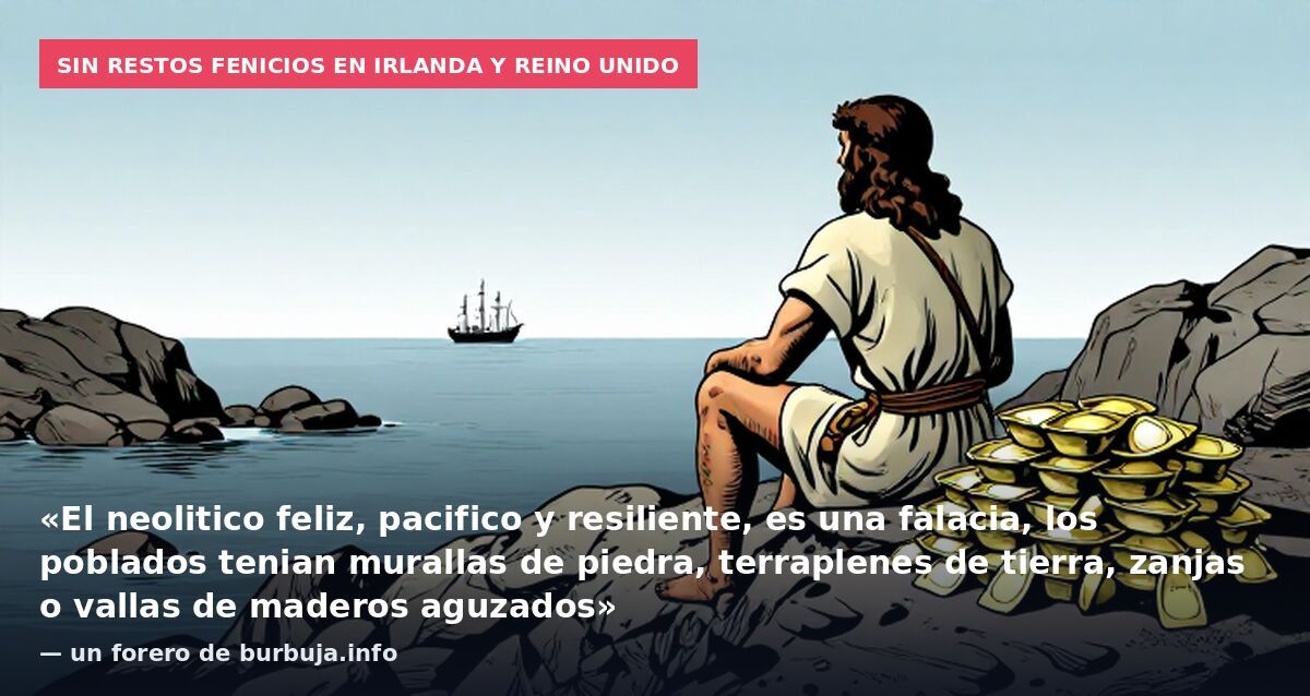 Sin restos fenicios en Irlanda y Reino Unido: «El neolitico feliz, pacifico y resiliente, es una falacia, los poblados tenian murallas de piedra, terraplenes de tierra, zanjas o vallas de maderos aguzados» — un forero de burbuja.info