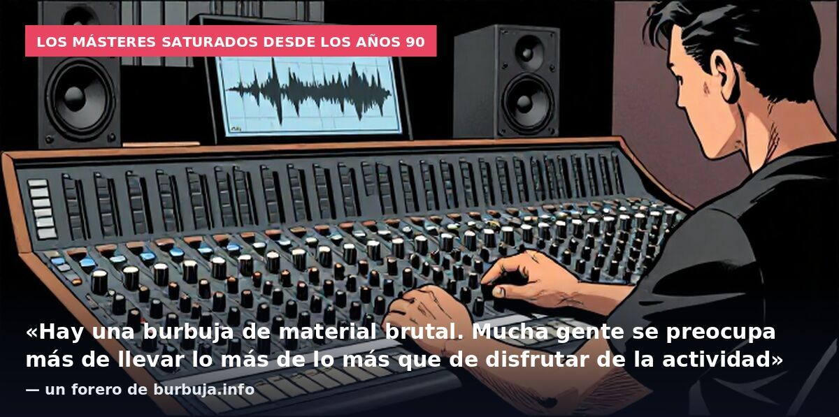 Los másteres saturados desde los años 90: «Hay una burbuja de material brutal. Mucha gente se preocupa más de llevar lo más de lo más que de disfrutar de la actividad» — un forero de burbuja.info