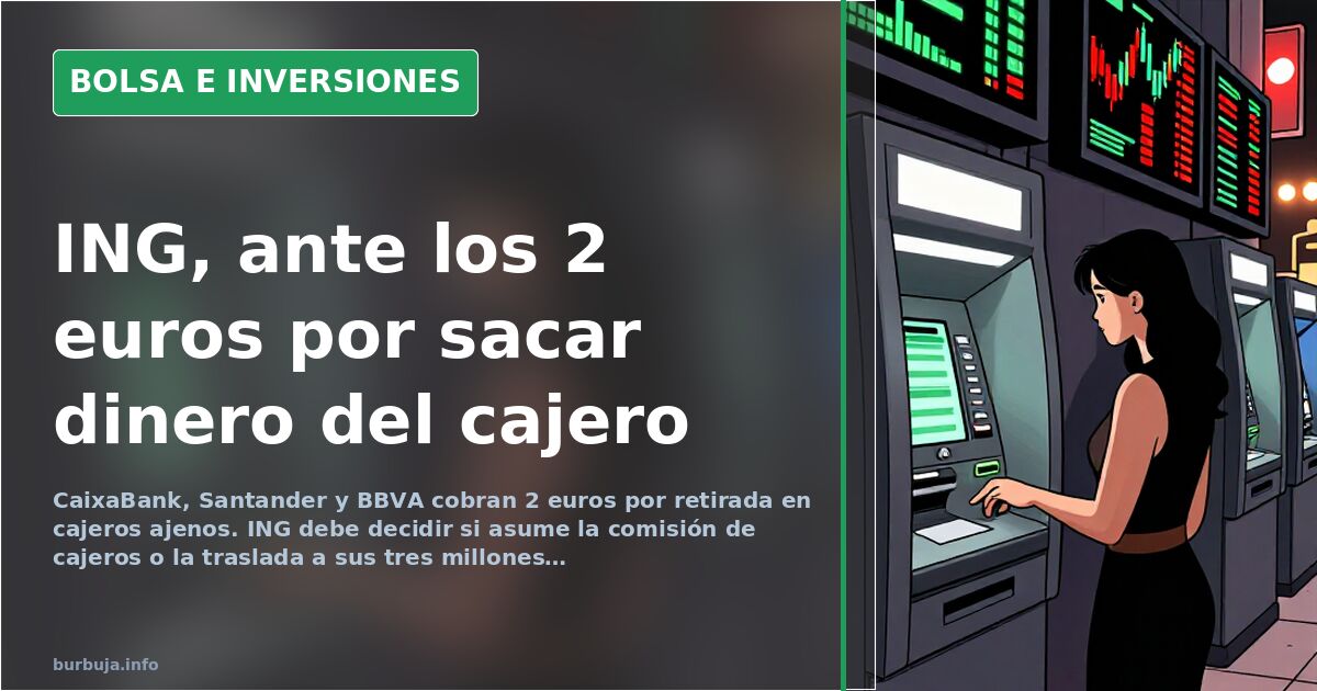 ING and the ATM war: the 2 euros nobody wants to pay