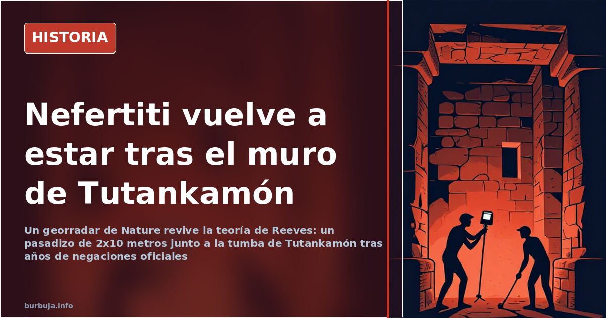 Recreación de la cámara funeraria de la tumba de Tutankamón en el Valle de los Reyes, con el muro bajo sospecha arqueológica