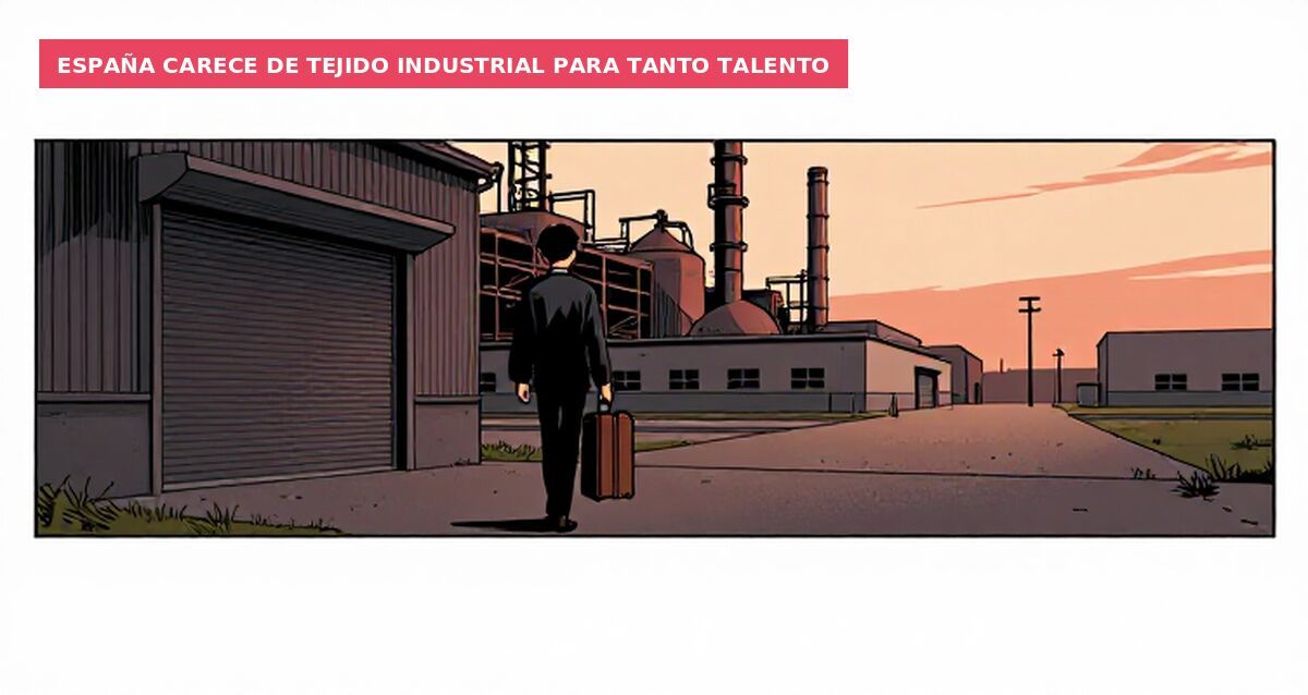 España carece de tejido industrial para tanto talento