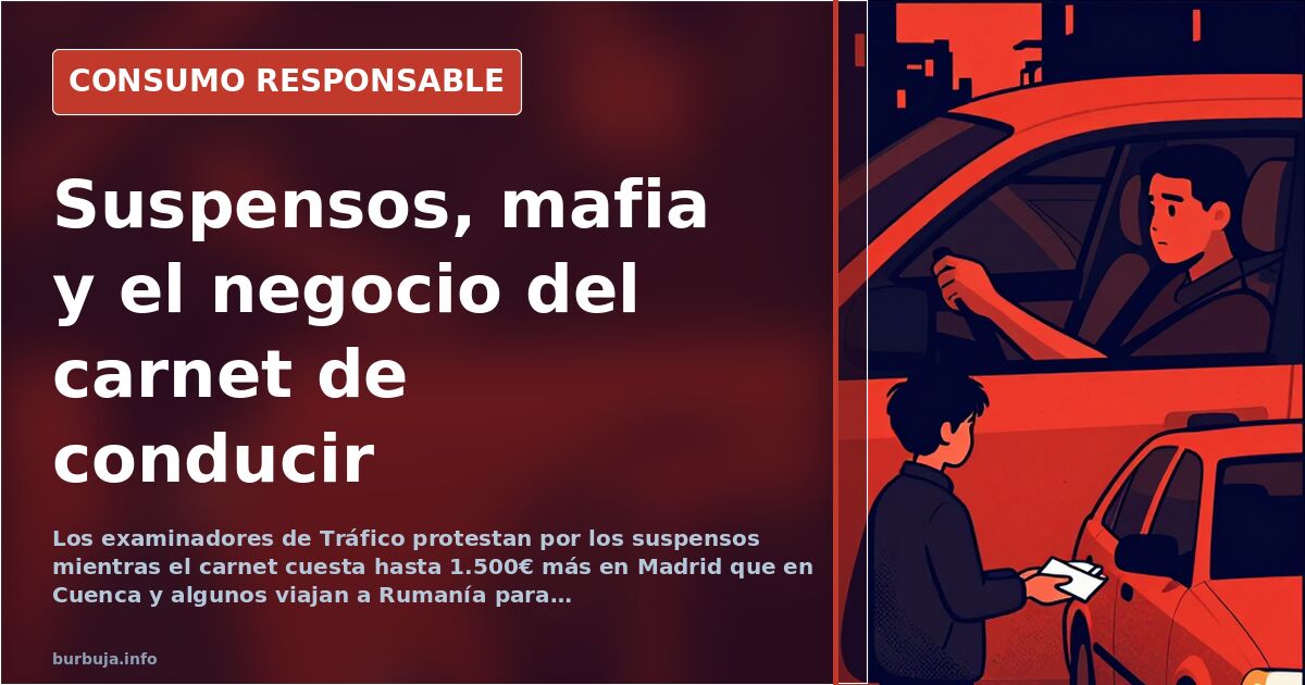 El carnet de conducir cuesta 1.500€ más en Madrid que en Cuenca