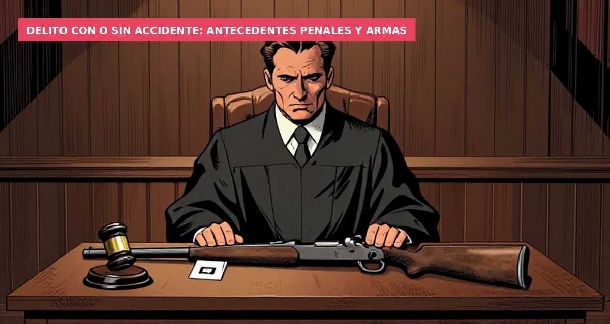 Delito con o sin accidente: antecedentes penales y armas