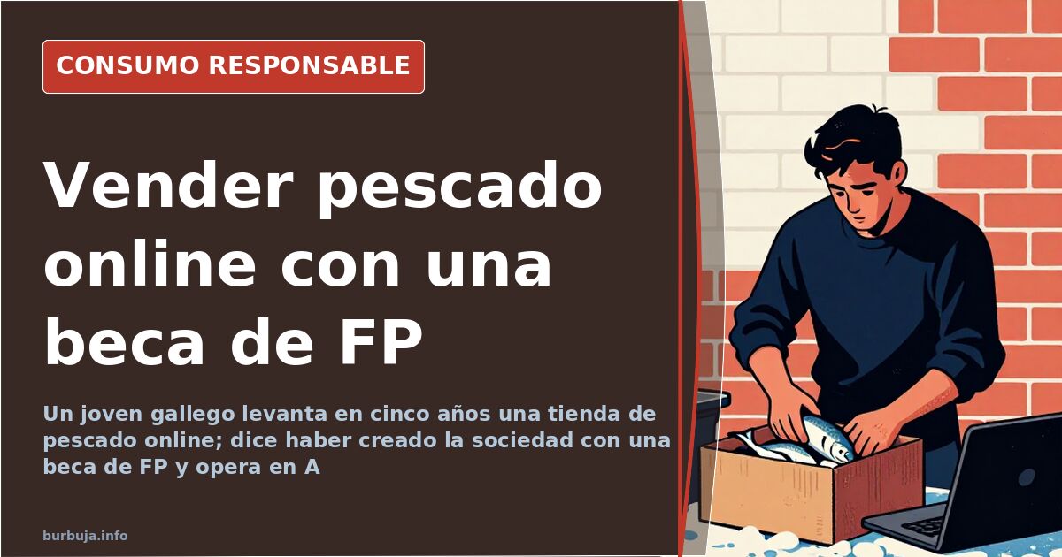 Pescado y marisco fresco preparado para envío en una tienda online gallega