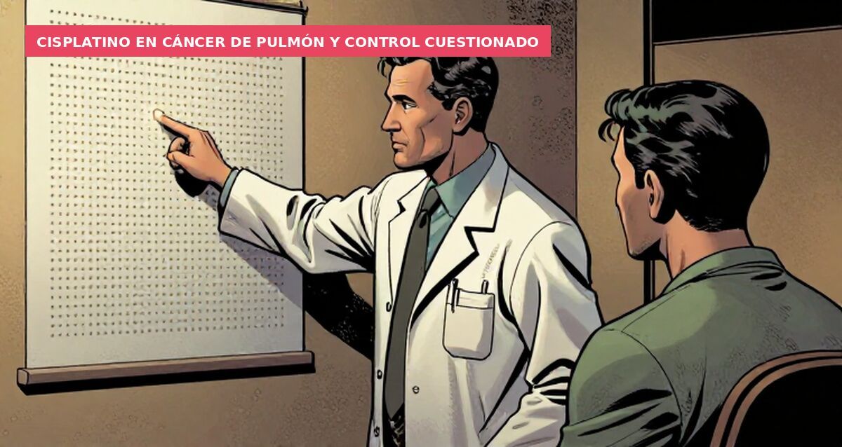 Cisplatino en cáncer de pulmón y control cuestionado