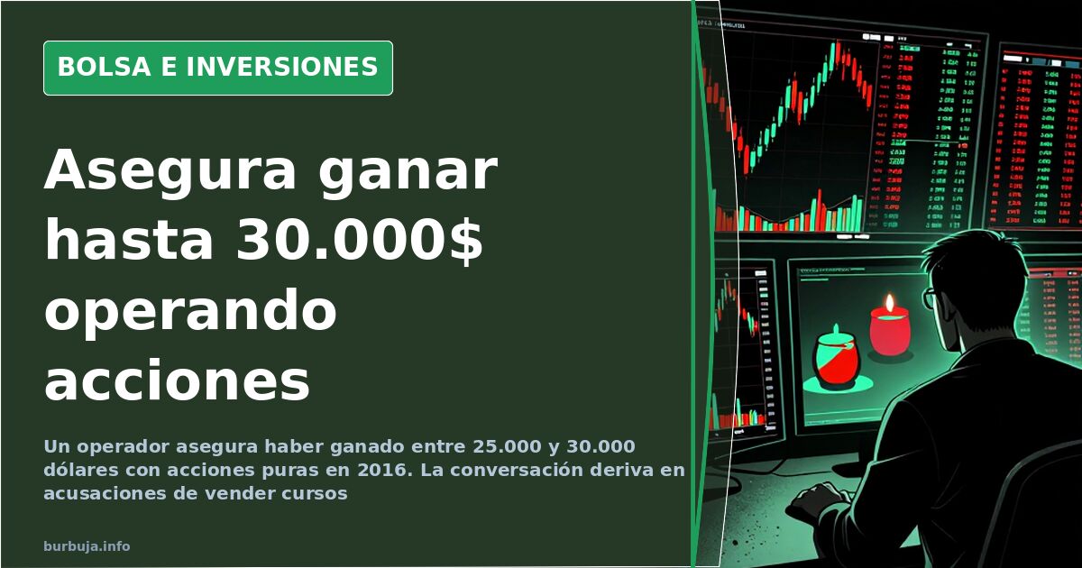 Day trading: asegura ganar 25.000-30.000$ sin demostrarlo